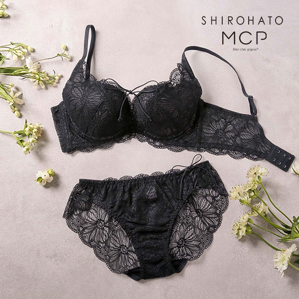モンシェルピジョン Mon cher pigeon リュバン ブラジャー ショーツ セット ABCDEF ブラセット 下着 レディース