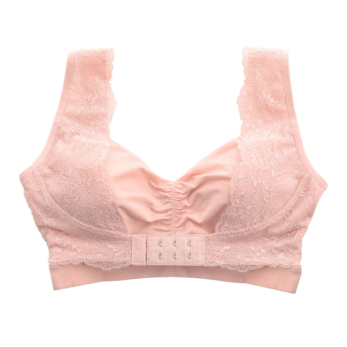 ナイトブラ ブラジャー ノンワイヤー 単品 モンシェルピジョン Mon cher pigeon インナールックナイトブラ INNER LOOK NIGHT BRA(PI-ピンク-M)