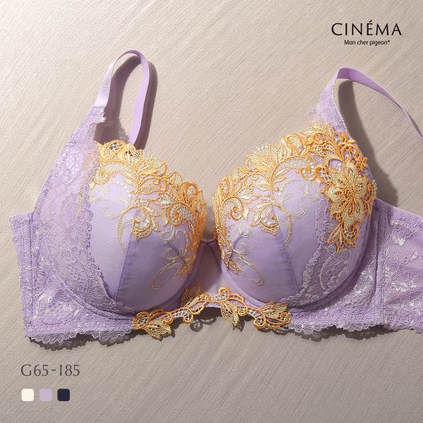 モンシェルピジョン Mon cher pigeon ティアム TIAM 03 ブラジャー GHI グラマーブラ 大きいサイズ 単品 アップリケ