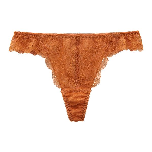 Mon cher pigeon モンシェルピジョン Glow Up Bra ショーツ Tバック タンガ バックレース 総レース M L 単品