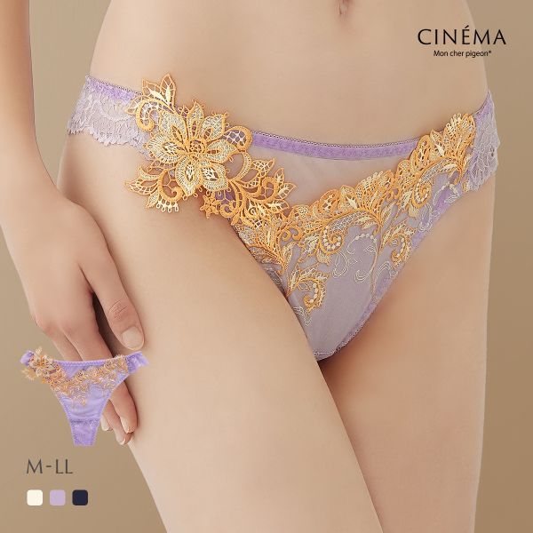 モンシェルピジョン Mon cher pigeon ティアム TIAM 03 ショーツ Tバック タンガ バックレース M L LL 単品 下着 レディース