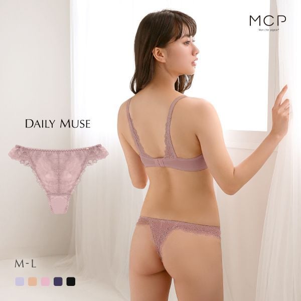 モンシェルピジョン Mon cher pigeon デイリーミューズ ショーツ Tバック タンガ バックレース M L 単品