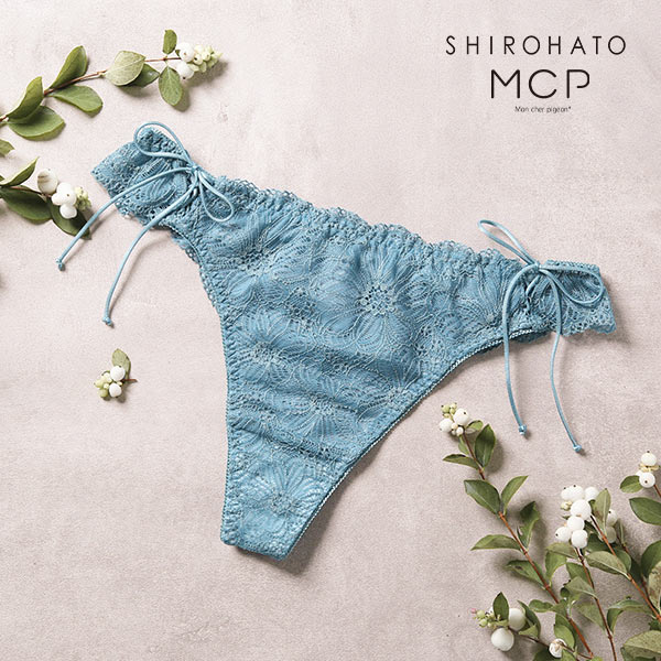 モンシェルピジョン Mon cher pigeon リュバン ショーツ Tバック タンガ パンツ 総レース M L 単品