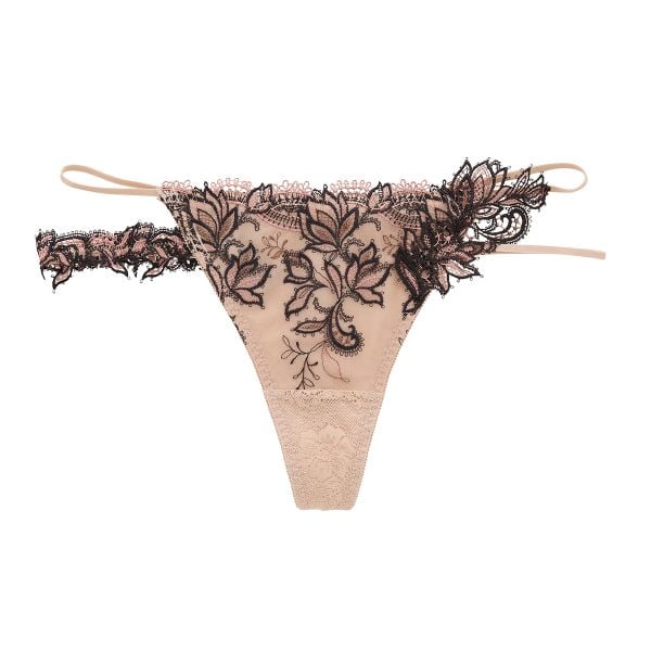 モンシェルピジョン Mon cher pigeon ティアム TIAM05 ショーツ Tバック タンガ パンツ M L LL 単品 透け感 上品 総レース ひびきにくい