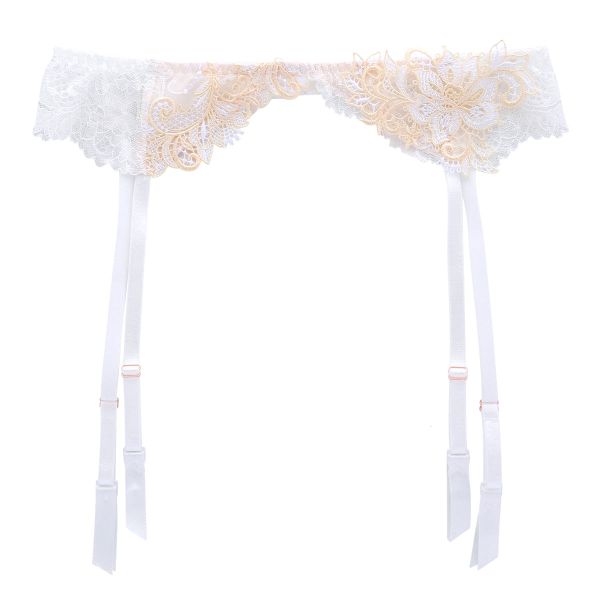 モンシェルピジョン Mon cher pigeon ティアム TIAM 03 ガーターベルト ランジェリー M L LL 単品 総レース アップリケ