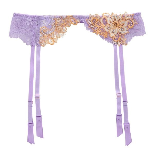 モンシェルピジョン Mon cher pigeon ティアム TIAM 03 ガーターベルト ランジェリー M L LL 単品 総レース アップリケ