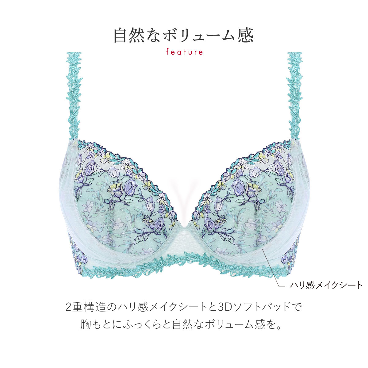トリンプ チューリップの花 レッドレーベル 天使のブラ 魔法のハリ感 E70-L トリンプ チューリップの花 レッドレーベル 天使のブラ 魔法の