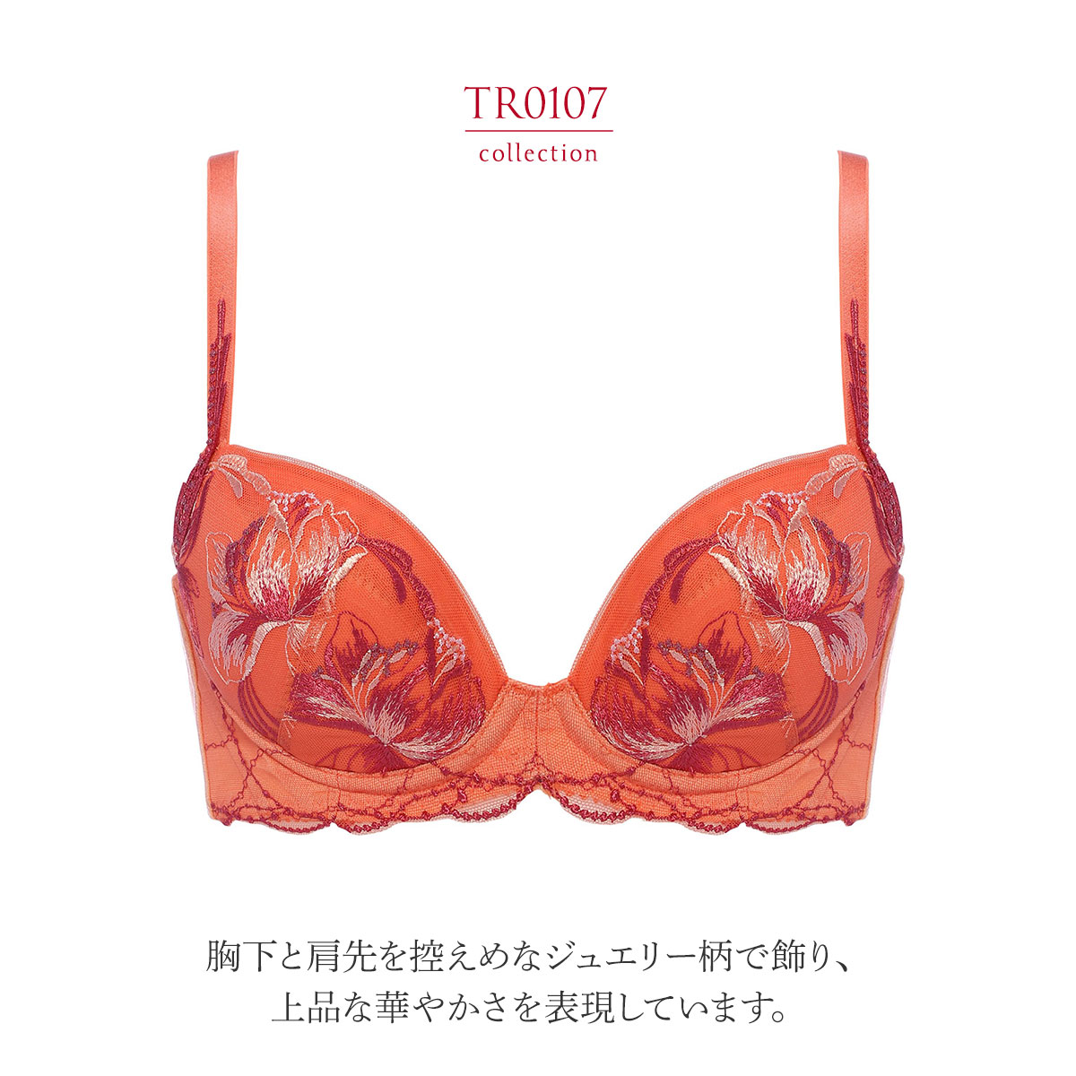 ✴︎D75L レッドレーベル バイ トリンプ 寄せアゲハ ブラ＆ショーツ D75L レッドレーベル バイ トリンプ0113 寄せアゲハ ブラ