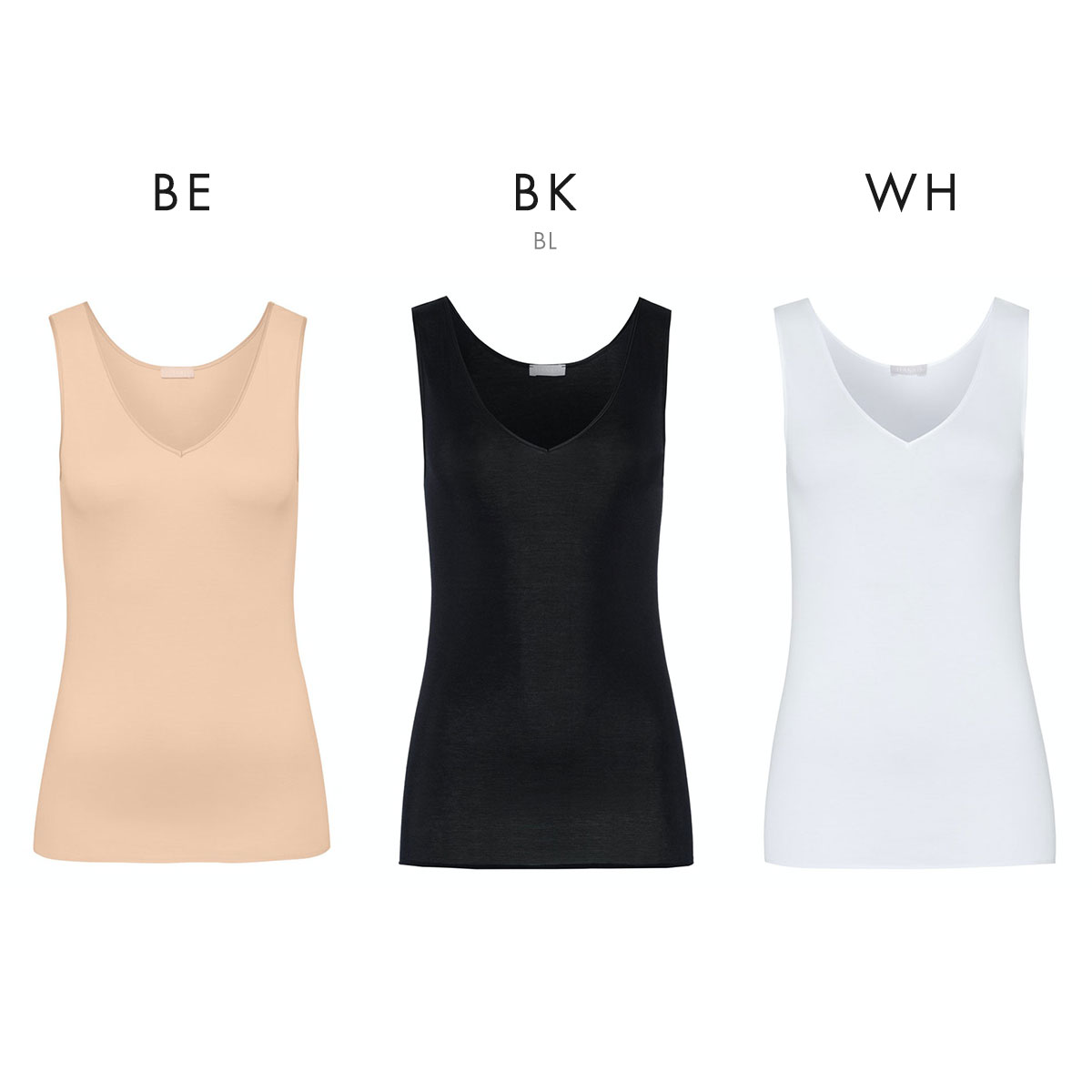 ハンロ コットン シームレス タンクトップ HANRO COTTON