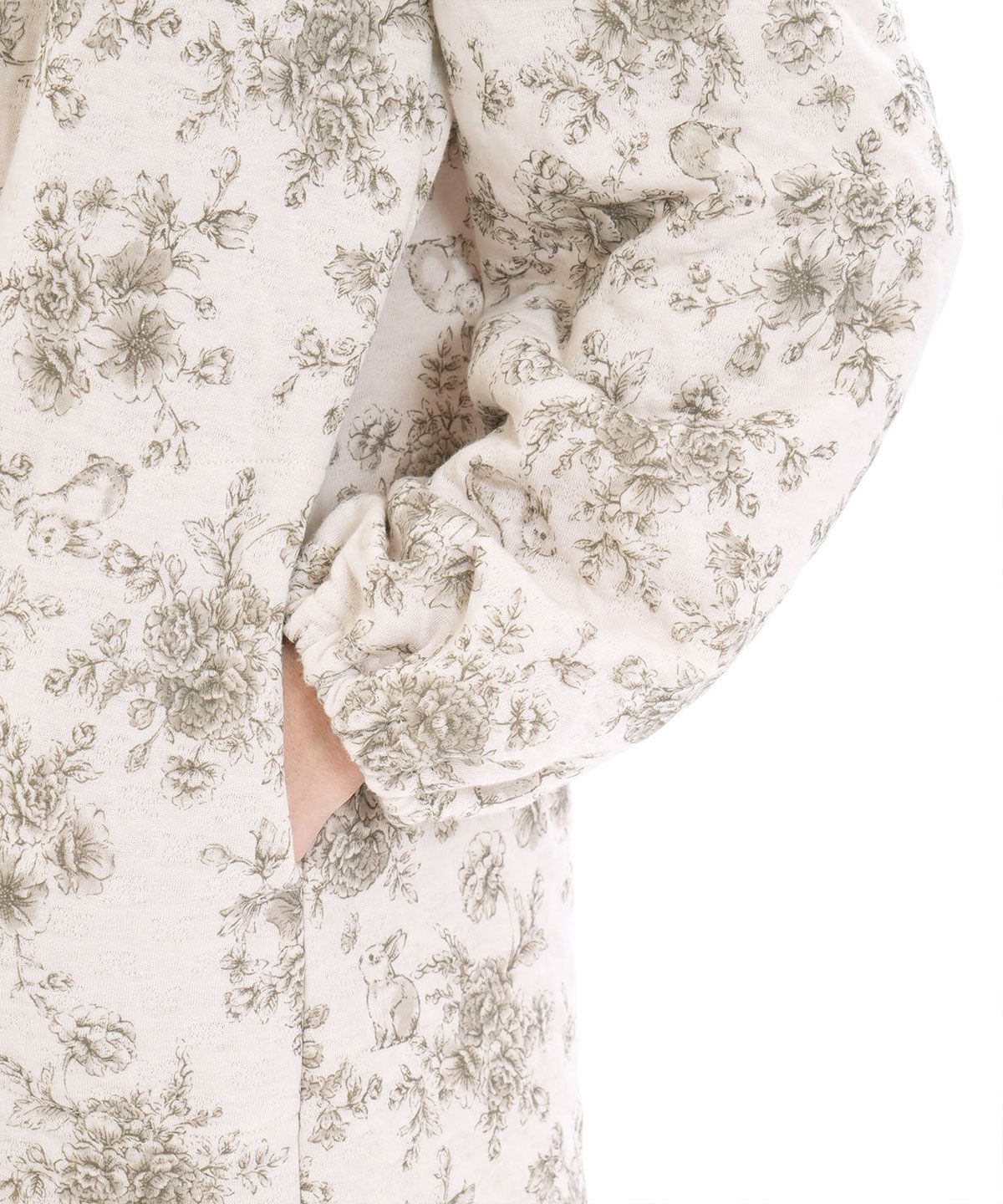 ナルエー パジャマ 裏綿接結(綿入り)トワルドラパンワンピース ルーム