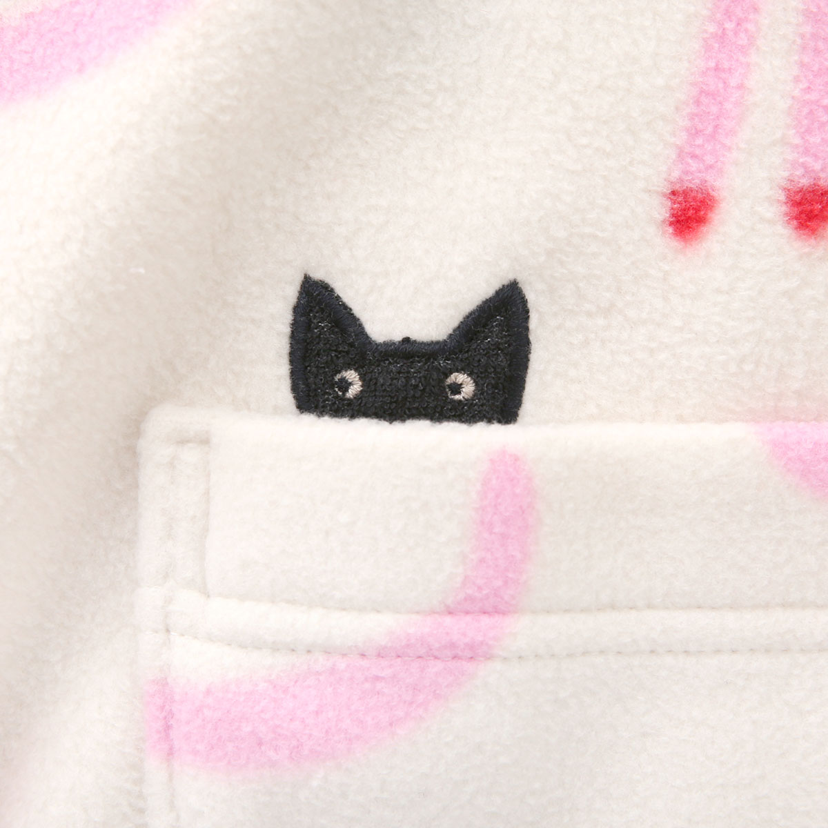 新品　マタノアツコ 可愛い ME MEパッチWジップブルゾン・羽織り「L」 新品 マタノアツコ 可愛い ME MEパッチWジップブルゾン・羽織り「L」