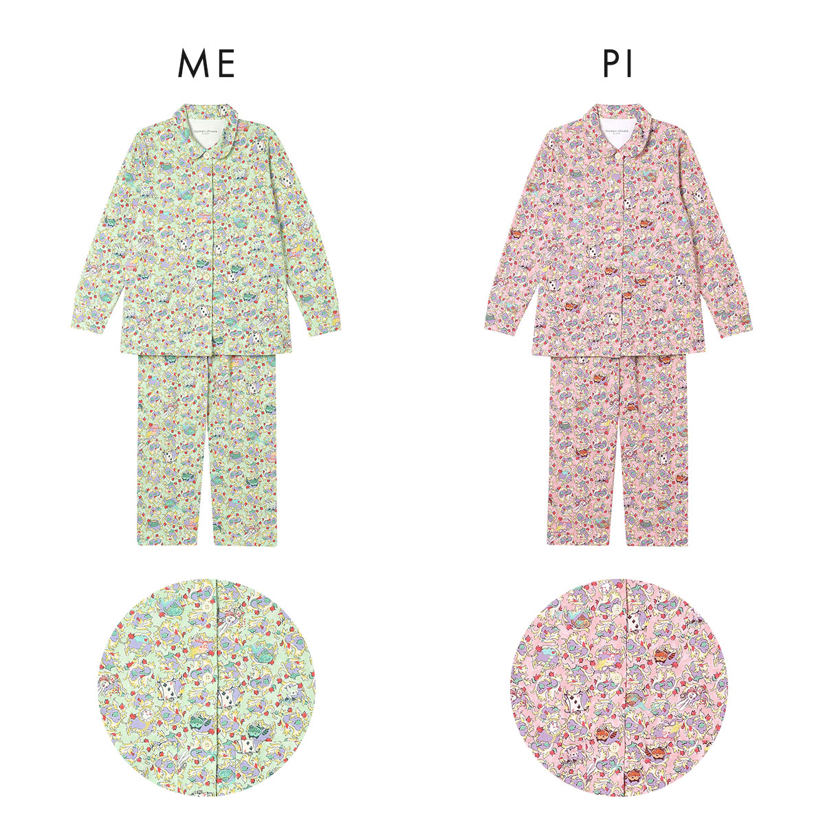 ワコール　ツモリチサトsleep トップス　長袖Tシャツ　不思議の国　M IV ファッション ワコール ツモリチサトsleep トップス 長袖T