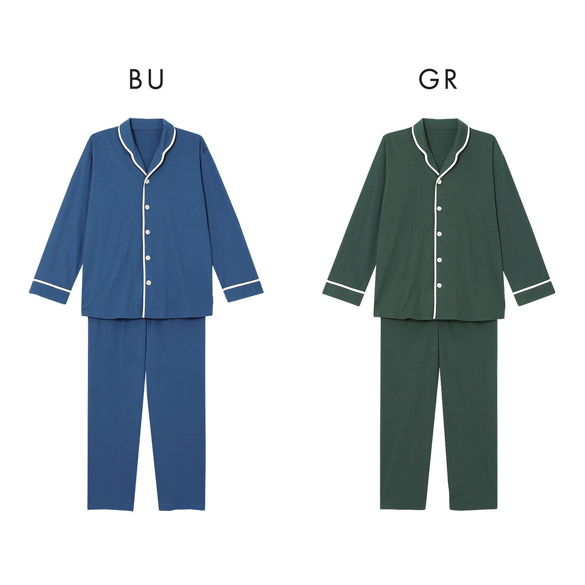 【新品】ワコール　パジャマ/M① ワコール Wacoal 睡眠科学 メンズ 綿100％ シャツパジャマ 長袖