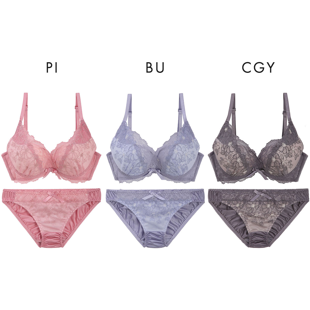 ココランジェ グリーミングフロレット ブラジャー ショーツ セット