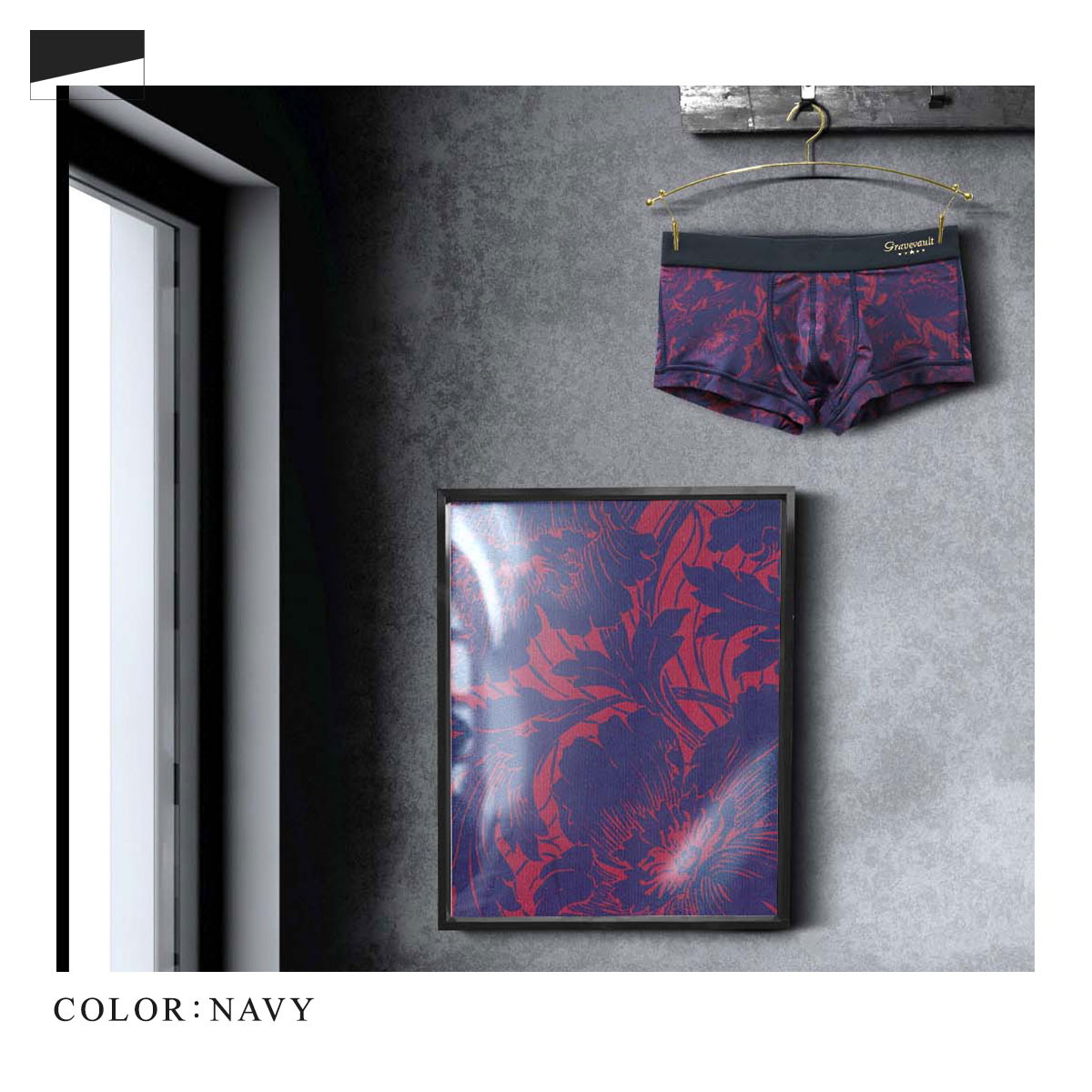 Gravevault×SHIROHATO 別注 限定カラー FLOWER ボクサーパンツ サブ10