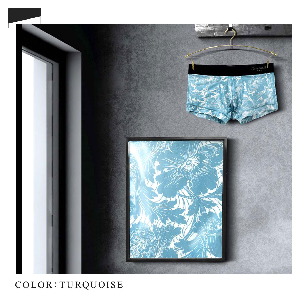 Gravevault×SHIROHATO 別注 限定カラー FLOWER ボクサーパンツ サブ11