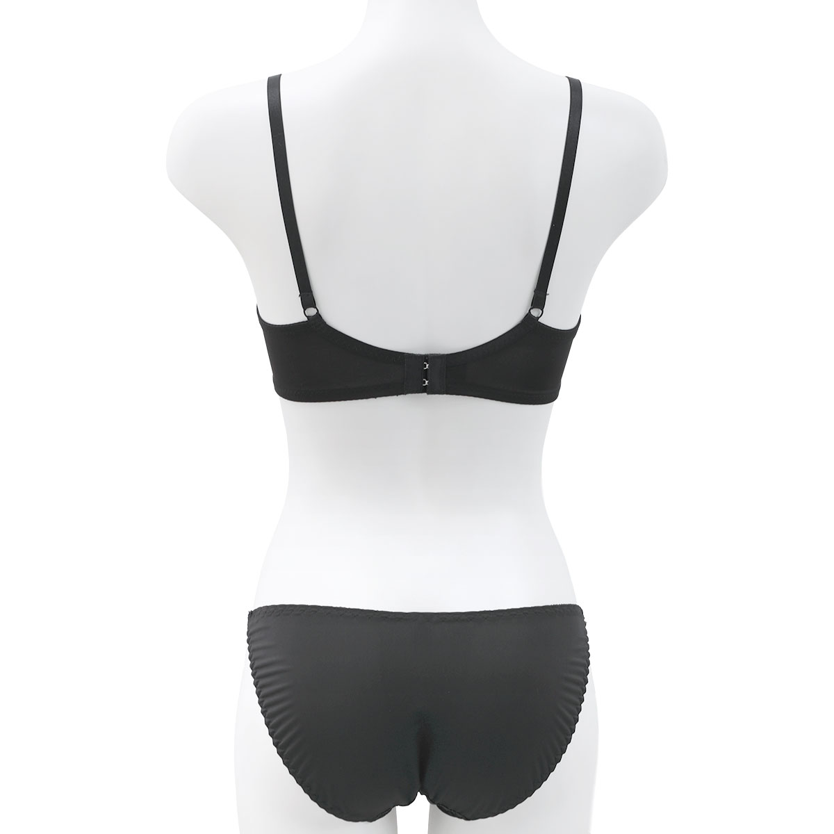 ラブジェリー 脇高 ラメフラワー ブラセット ABCD 盛り胸 Wパッド 谷間