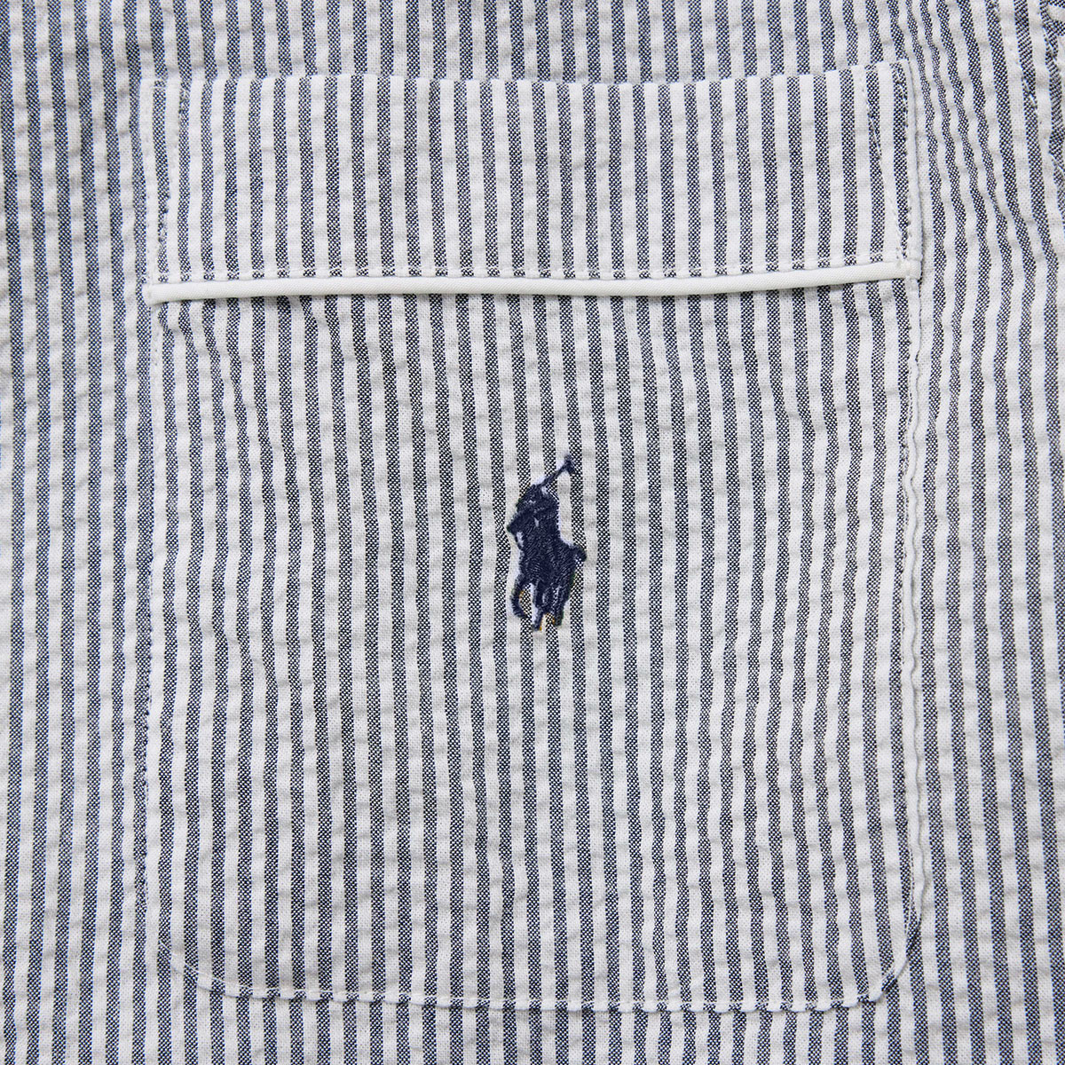 Ralph Lauren シアサッカーギンガムチェック パジャマセット M コットン シアサッカー パジャマ セット（ルームウェア/パジャマ