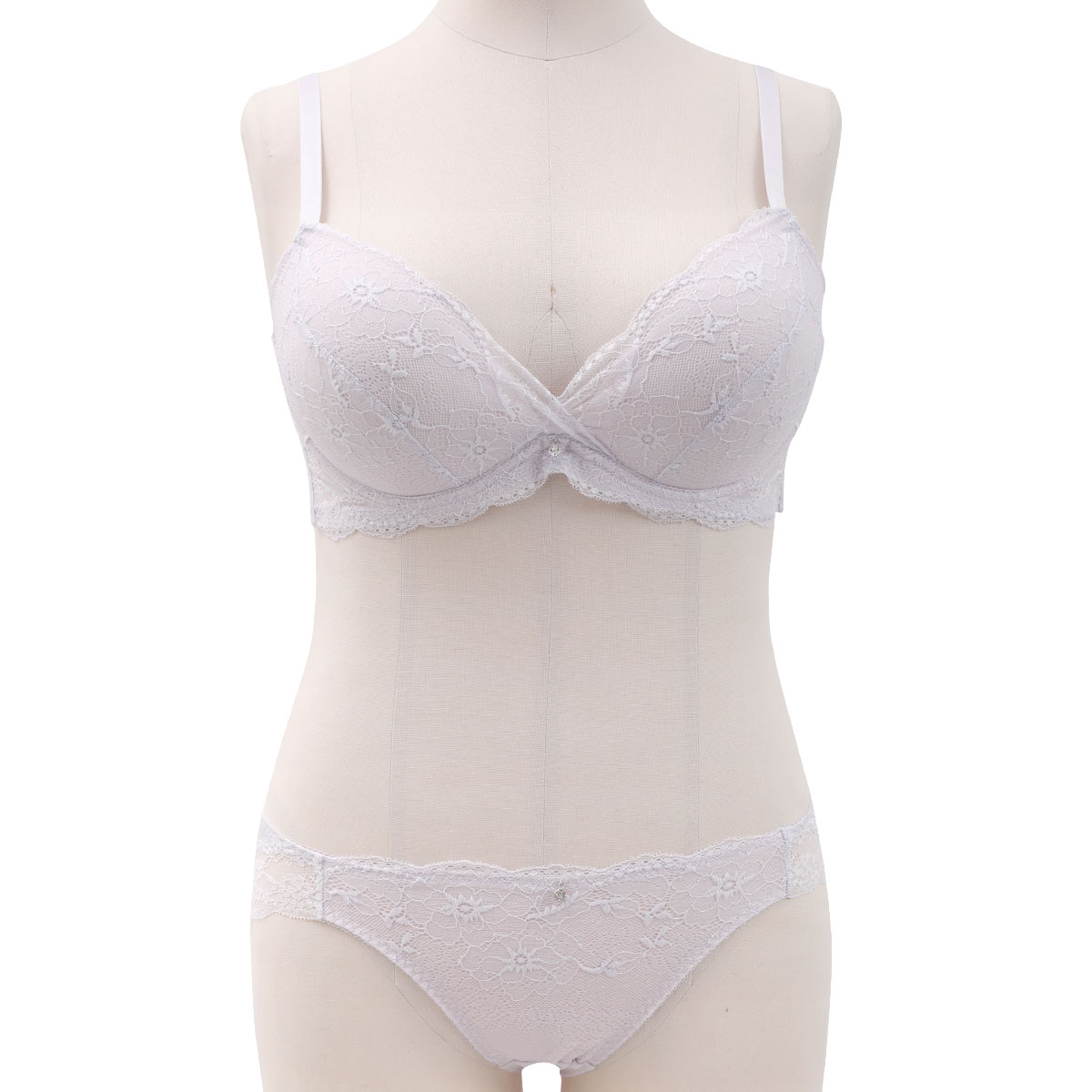 エレガント 脇肉を谷間に変える脇高ブラ シアーレース ブラセット