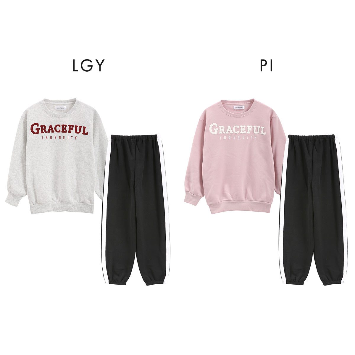 ラファシャさま専用 ラブトキシック カレッジさがら刺繍 裏起毛 長袖ロングパンツ