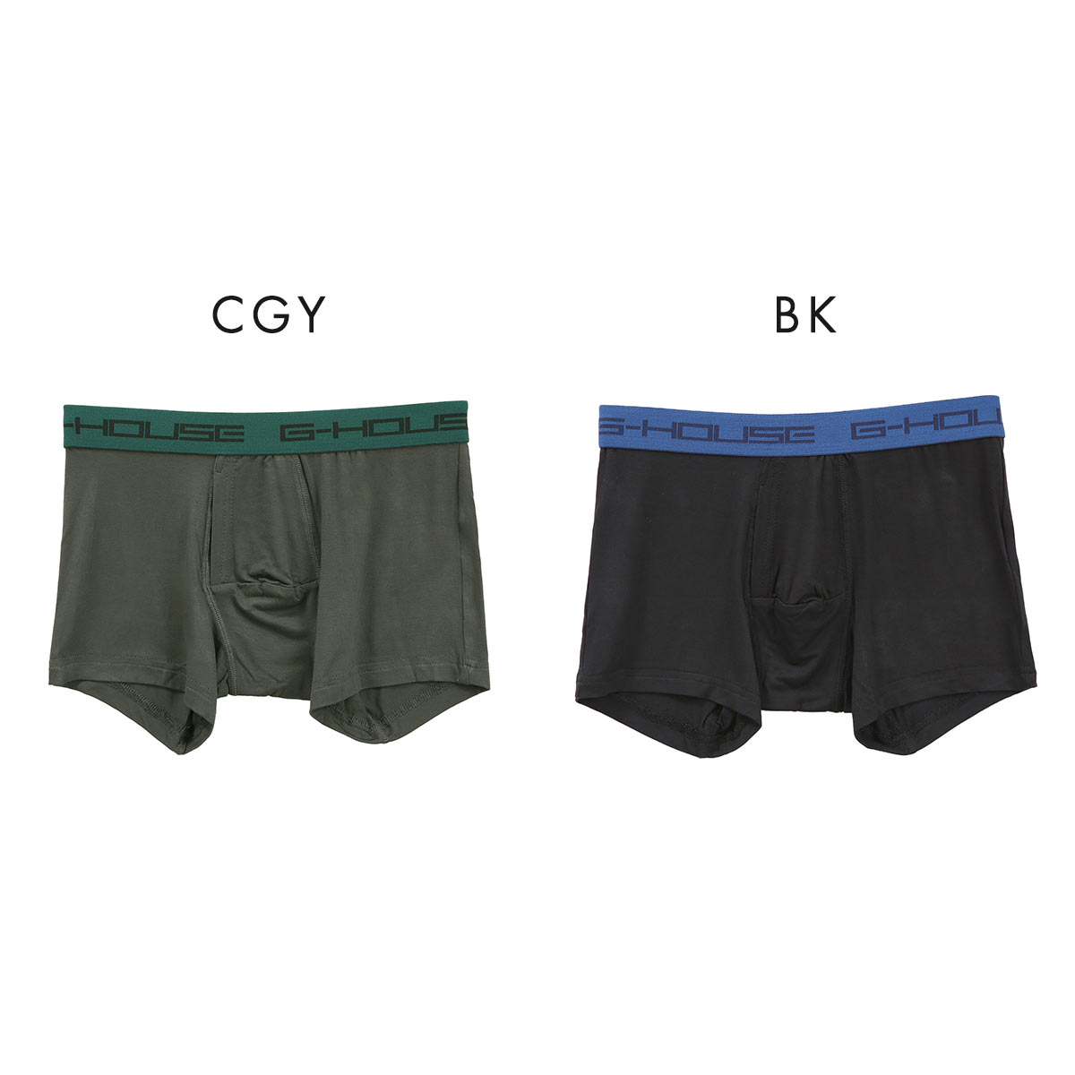 ジーハウス 技男 らくらく ボクサーパンツ メンズ 前開き レーヨン混