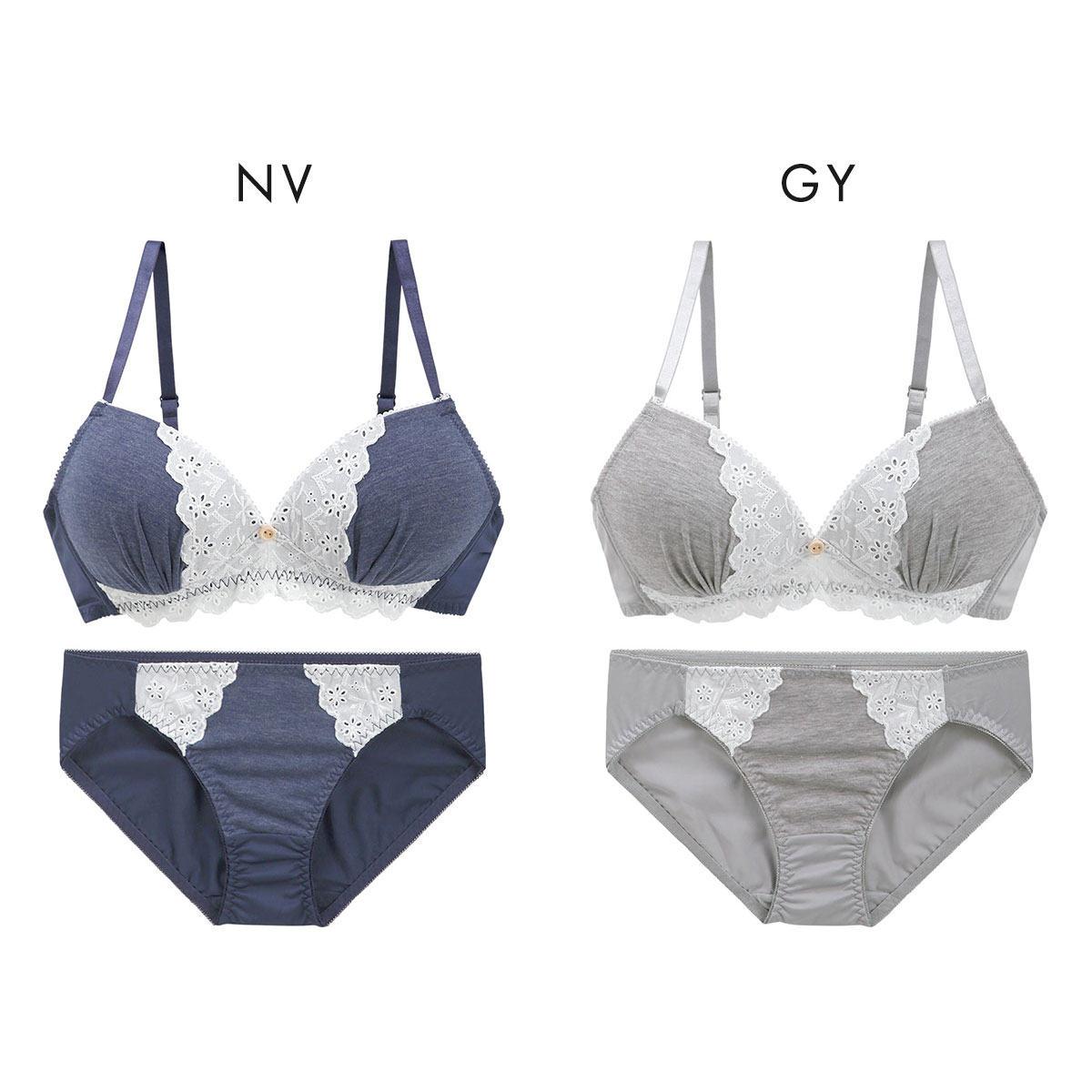 ちゃちゃ にゃちゅらるリラックス ボーラーコットンレース ノンワイヤー