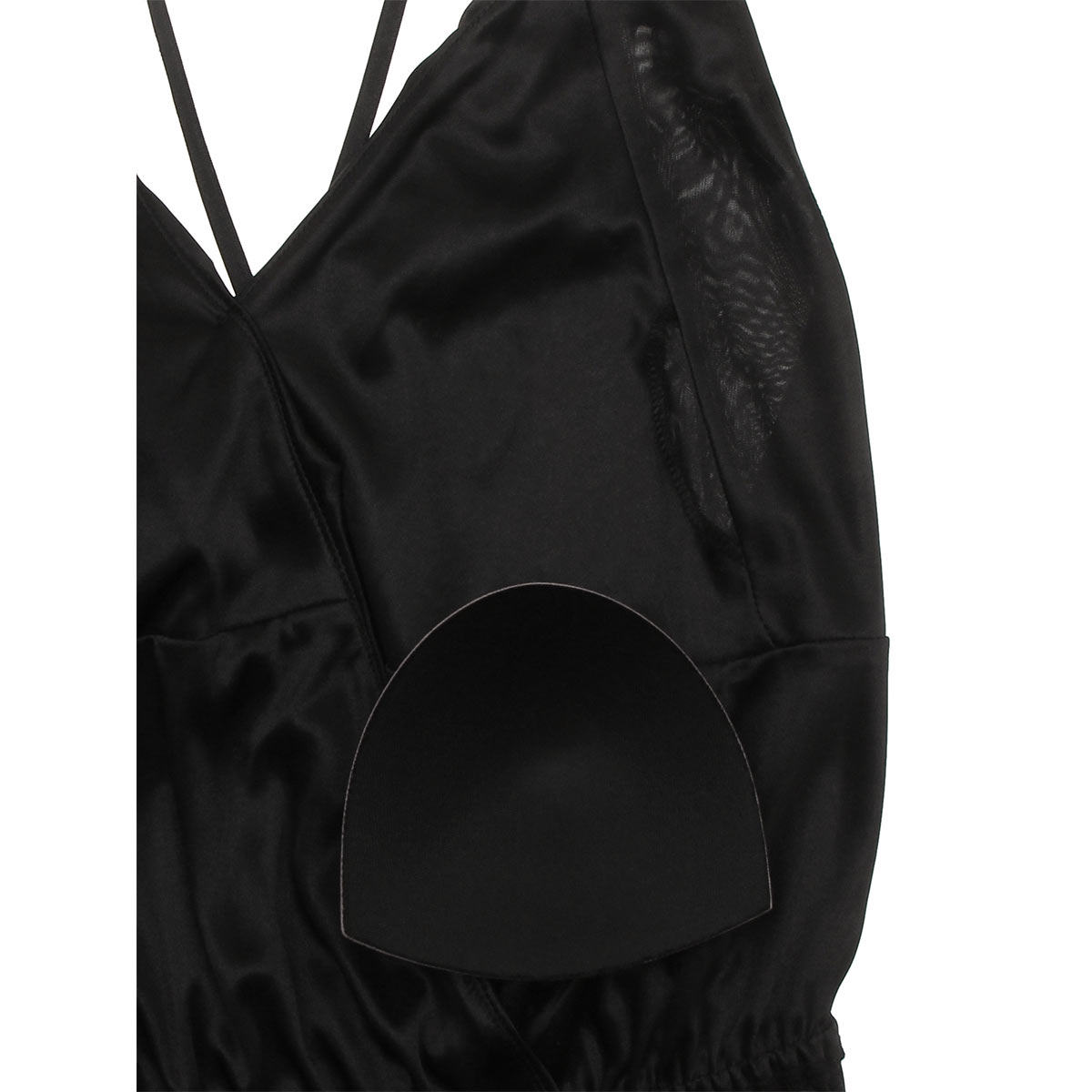 ラヴィジュール RAVIJOUR シルキーフリル ロンパース カップ付き