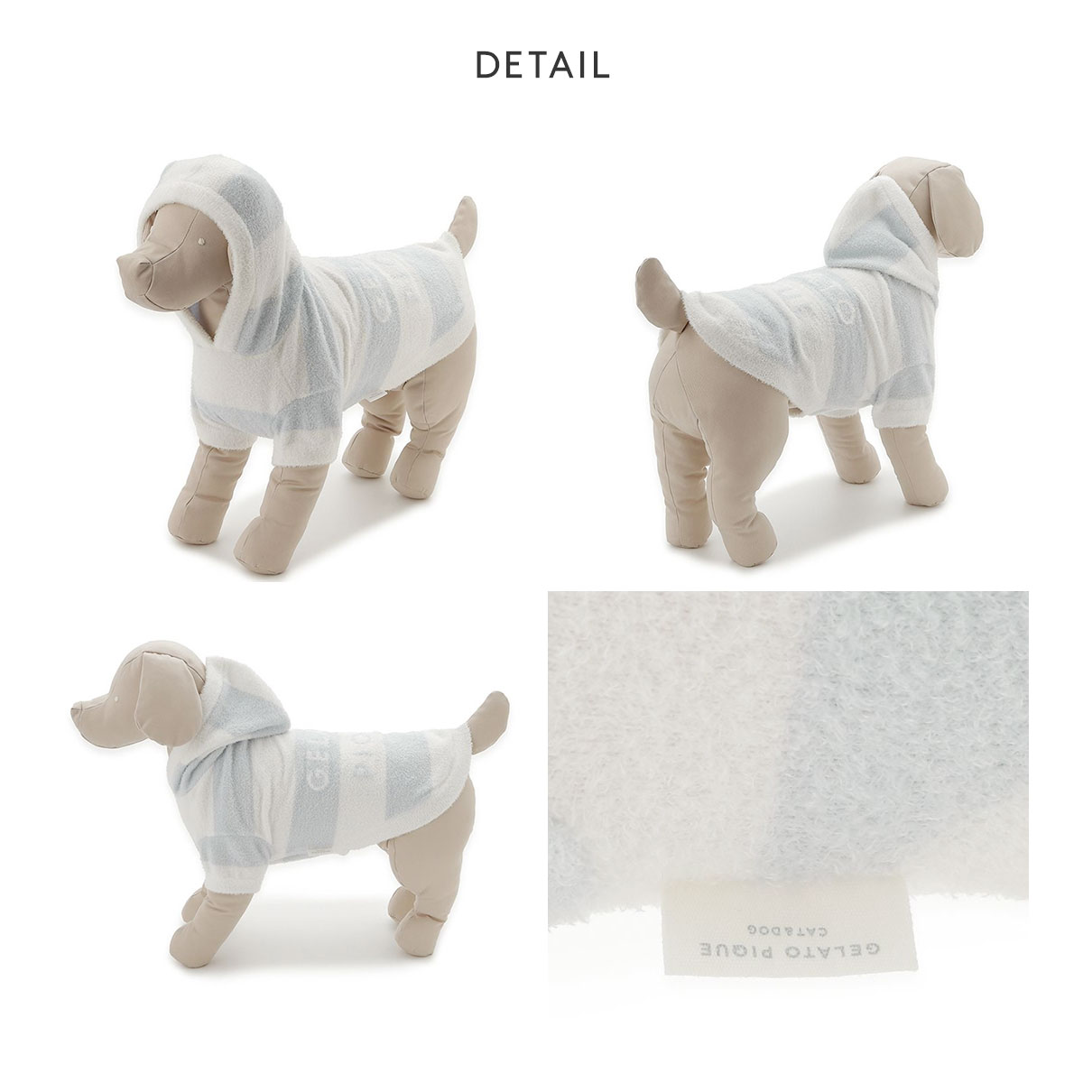 ジェラートピケ CAT&DOG スムーズィーXLサイズ2ボーダー