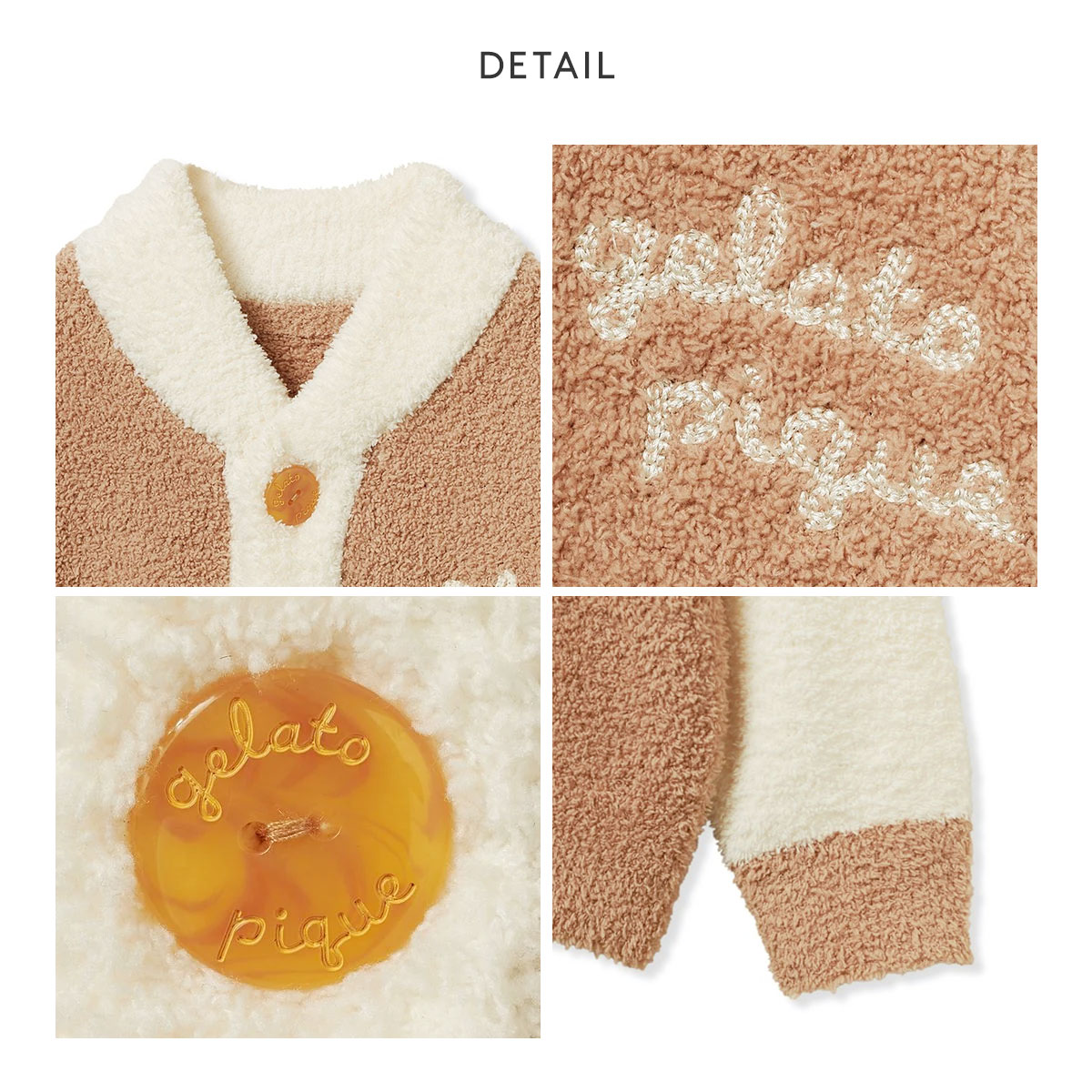 ジェラピケ ベビモコはちみつベアピケジャン