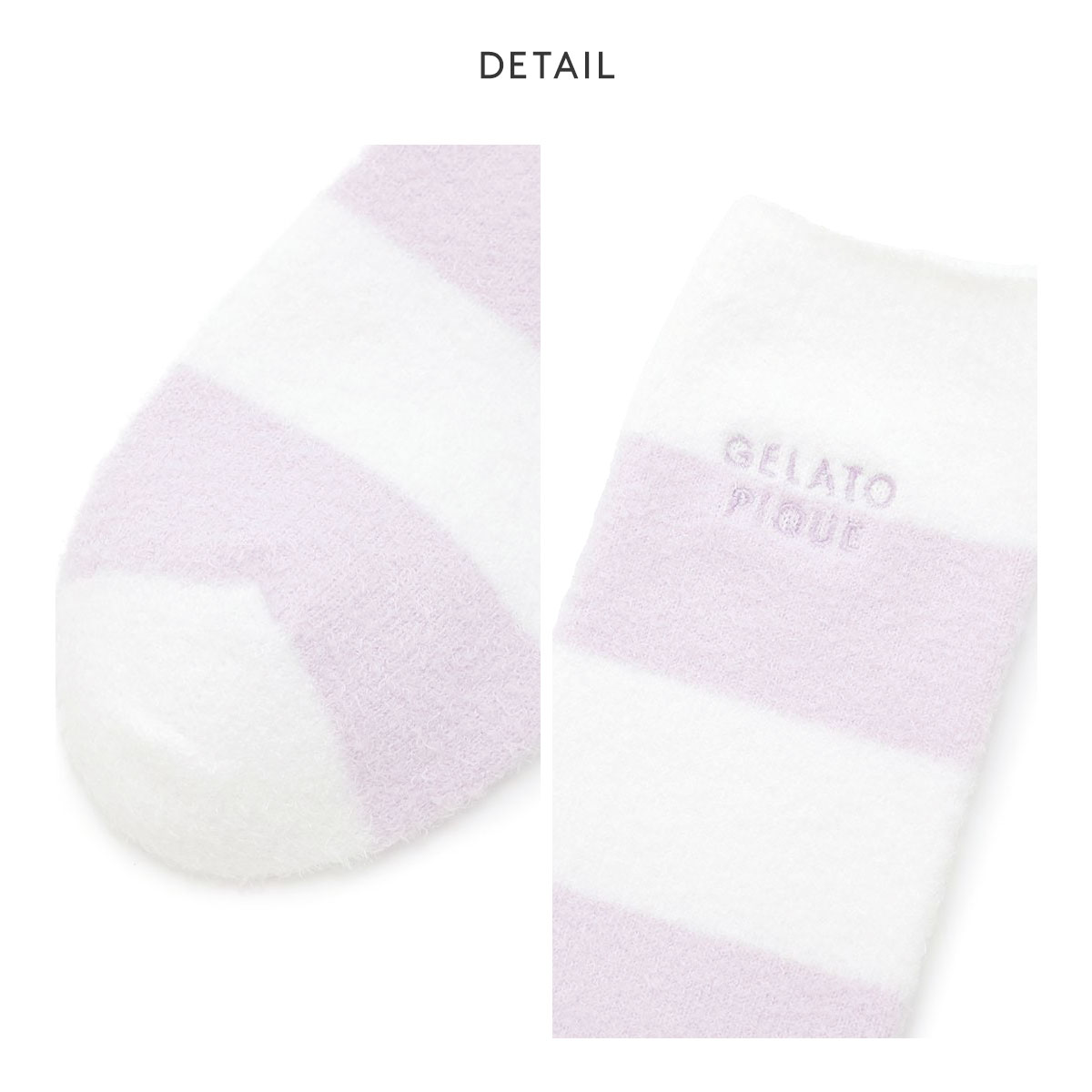 ジェラートピケ レディース スムーズィー2ボーダーソックス ジェラピケ