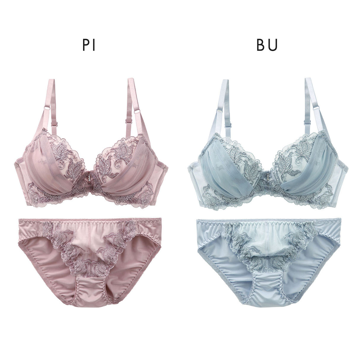 ♡千恵ちゃんWACOALおまとめ♡ サンエイ SANEI 脇高 ボタニカルブーケ ブラジャー ショーツ