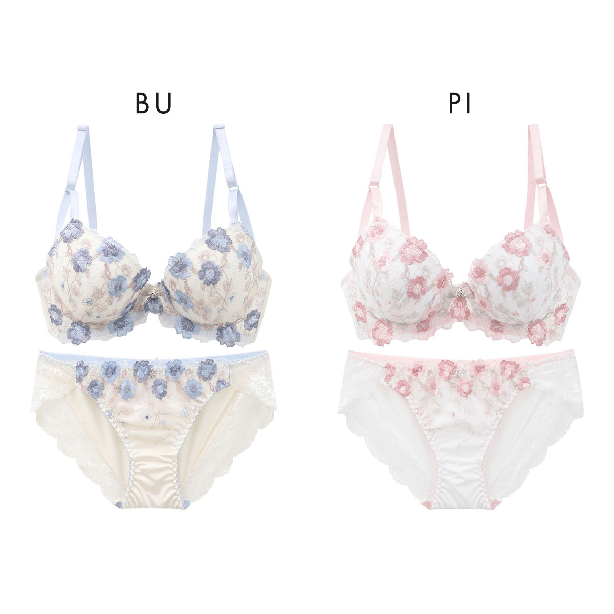 サンエイ 脇高 ハイライトフラワー ブラセット ABCD 大きい