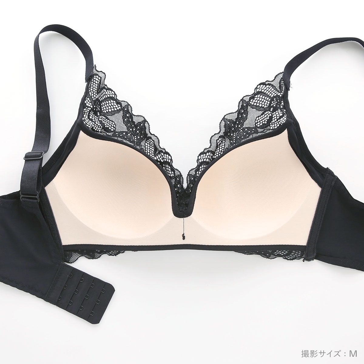 サンエイ なめらかFit PlusMore 脇高ノンワイヤー ブラジャー