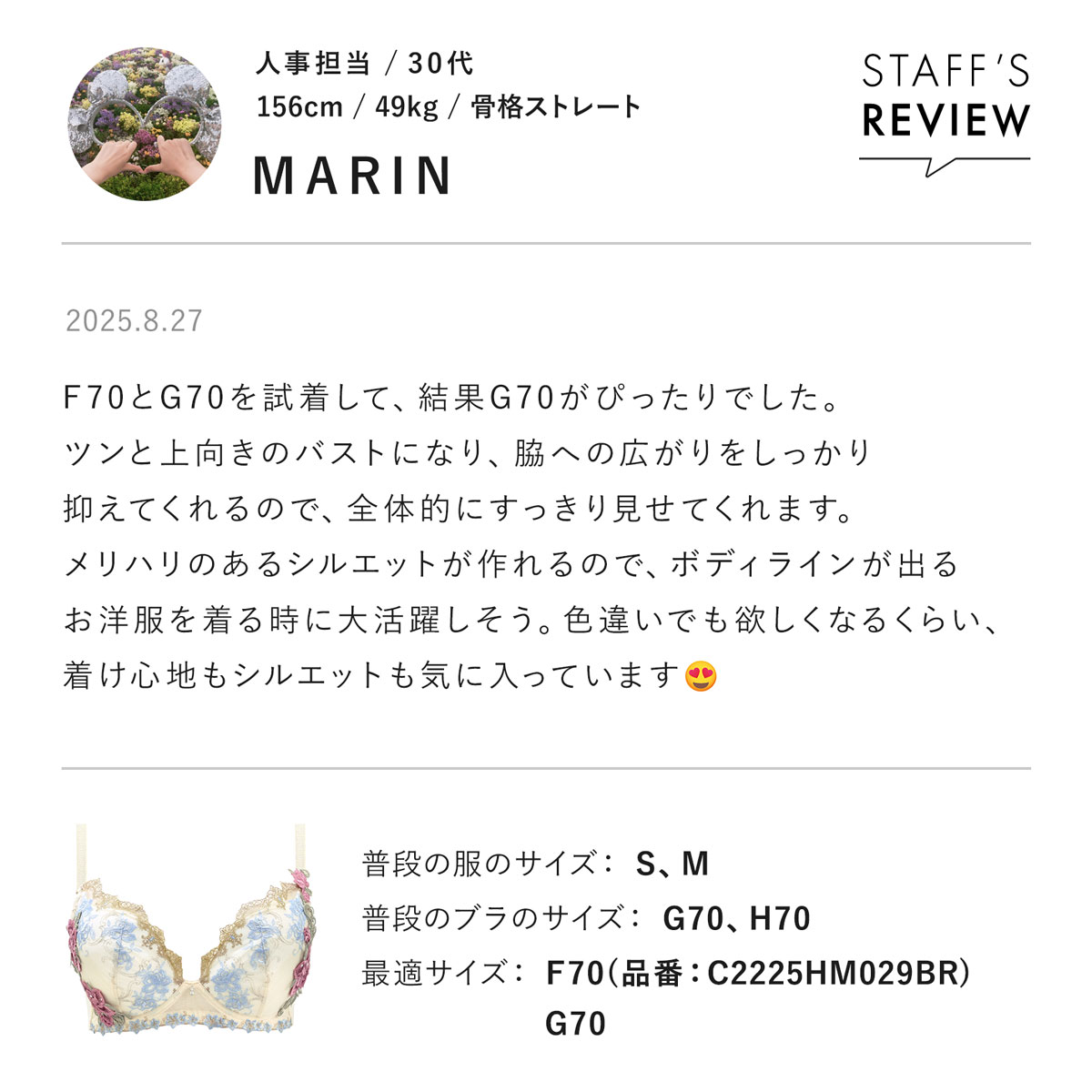 お値下げ！ニューヨークギャラリー【美品】 ヒミコ 029シリーズ ブラジャー 大きいサイズ アンダー80