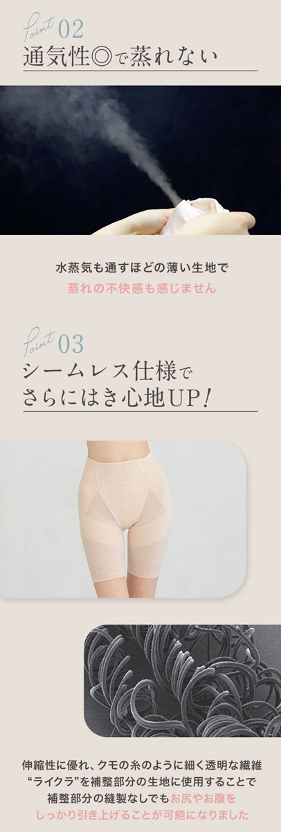 芦屋美整体 骨盤スリムスタイルショーツ 2枚組 ロングガードル 骨盤
